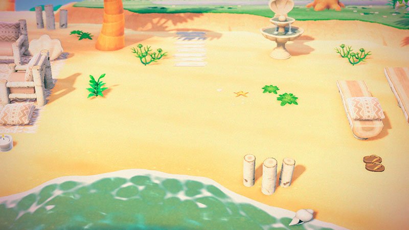 Flores en la playa Animal Crossing New Horizons