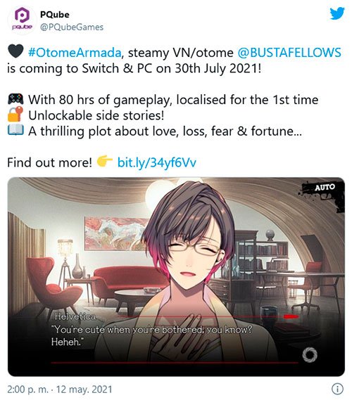 BUSTAFELLOWS: visual novel otome llegará en julio de 2021